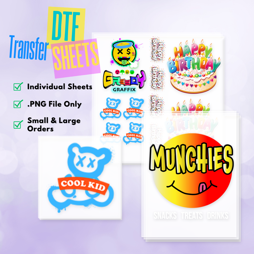 DTF Transfer Sheets